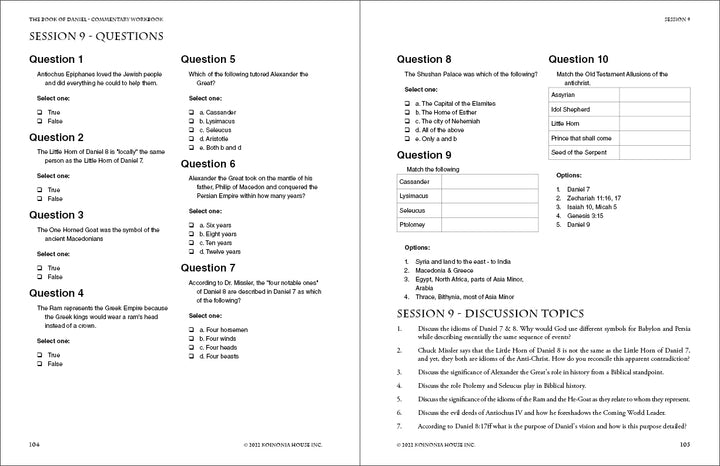 Daniel: Commentary Workbook
