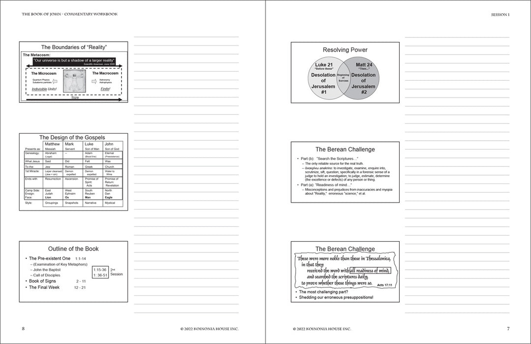 John: Commentary Workbook