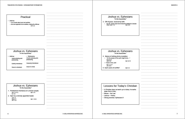 Joshua: Commentary Workbook